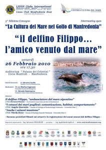 Manifesto Il delfino filippo... l'amico venuto dal mare