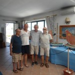 Gli organizzatori della Mostra-il maestro d’ascia Lorenzo Campo-Eliseo Borgomastro-Franco Rinaldi e Giovanni Simone